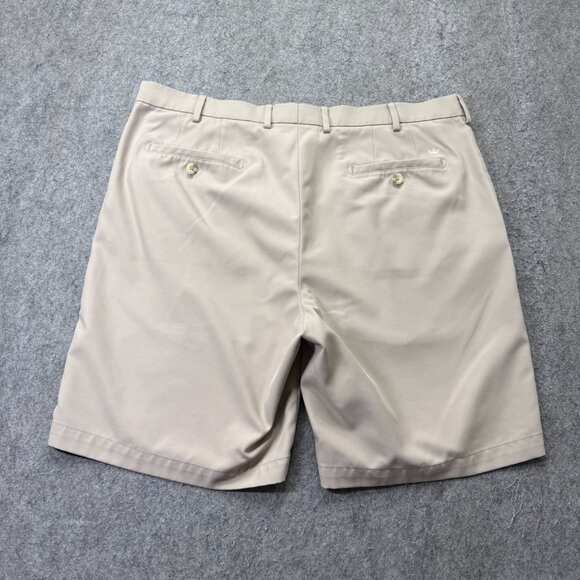 Peter Millar Salem Performance Golf Shorts Men 38 Beige Khaki 9" Classic Fit b97 - Picture 9 of 16
